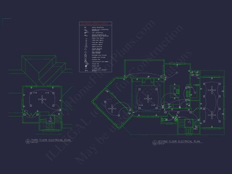 Enhanced Beach house Floor Plan with CAD & Blueprint Designs