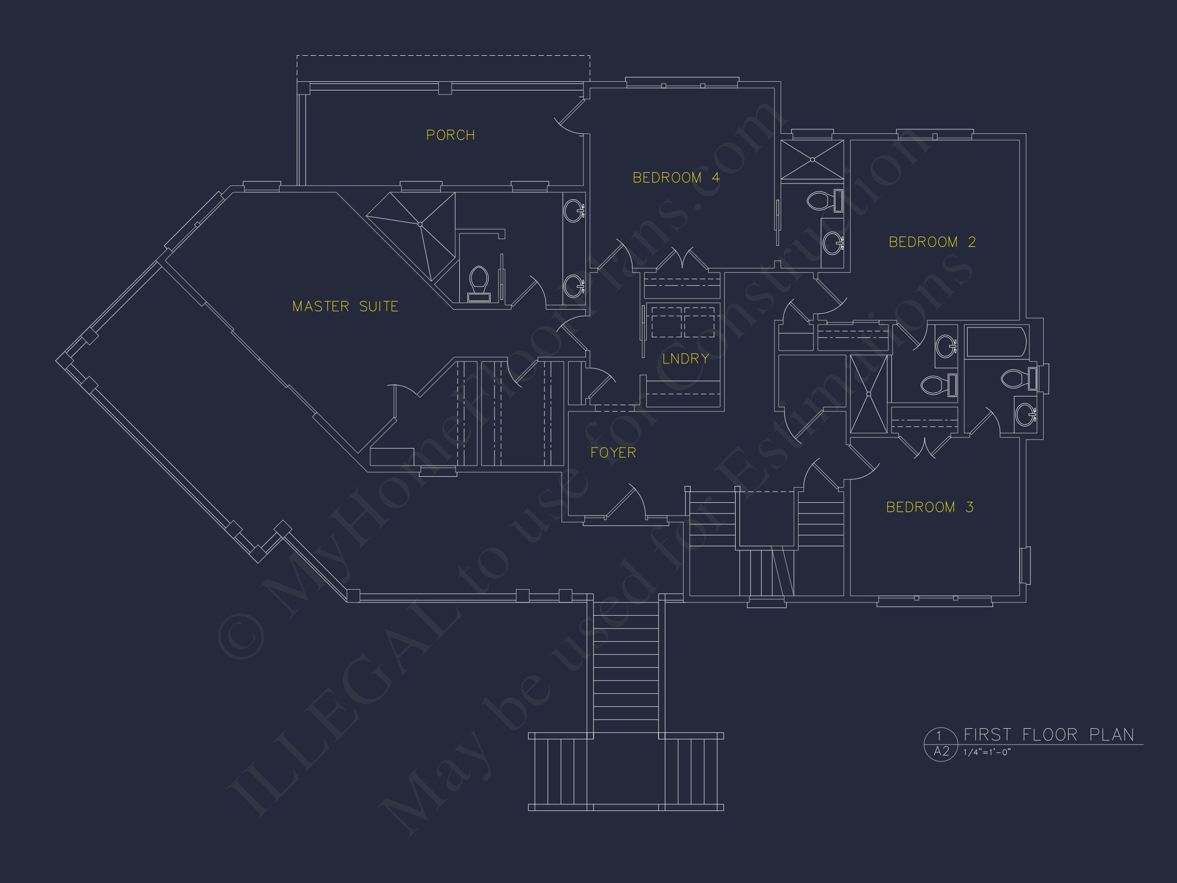 Enhanced Beach house Floor Plan with CAD & Blueprint Designs