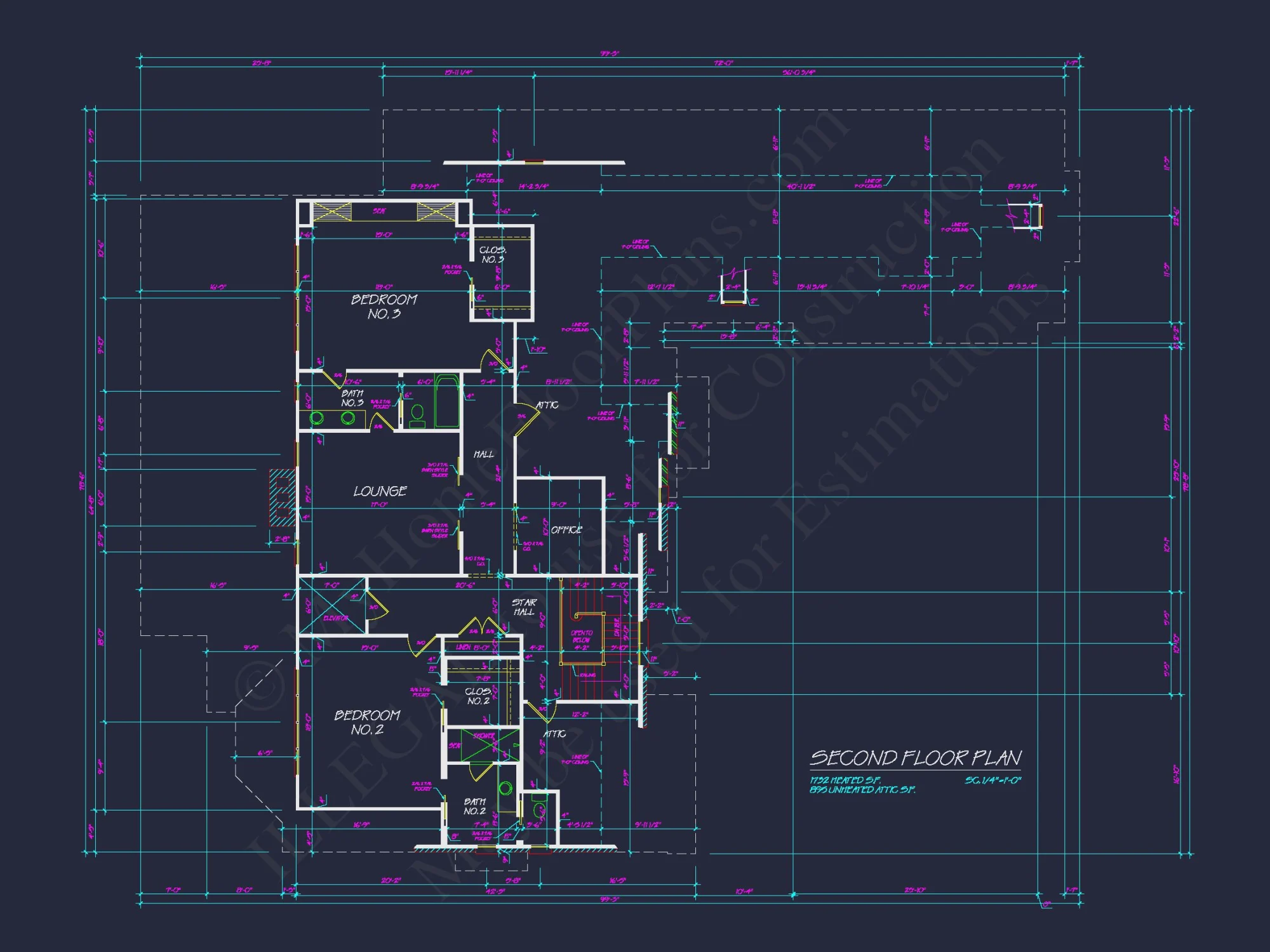 European 3-Story 5-Bed house Plan: 5688 Sq Ft Blueprint