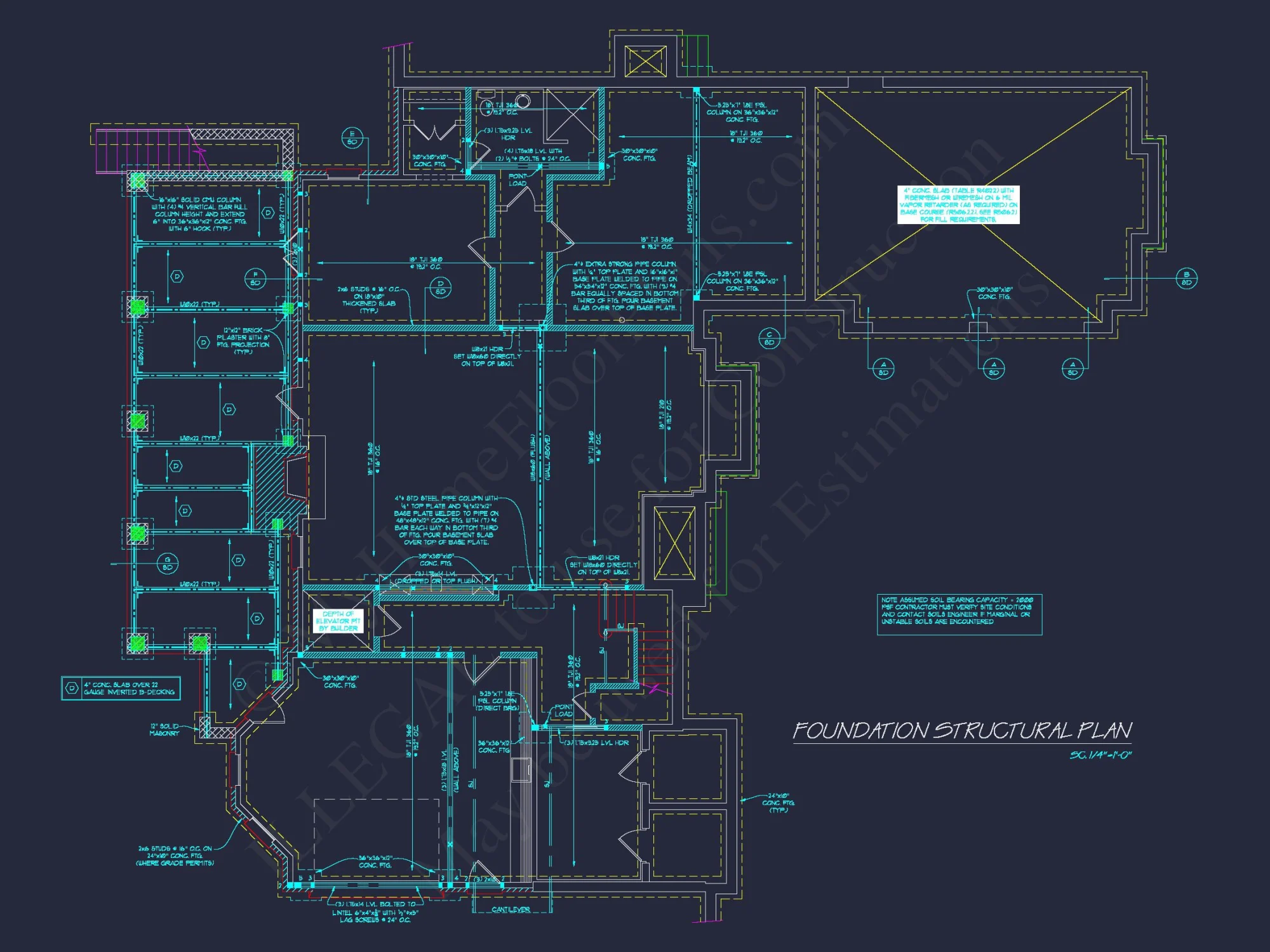 European 3-Story 5-Bed house Plan: 5688 Sq Ft Blueprint
