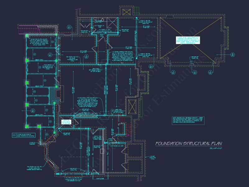 European 3-Story 5-Bed house Plan: 5688 Sq Ft Blueprint