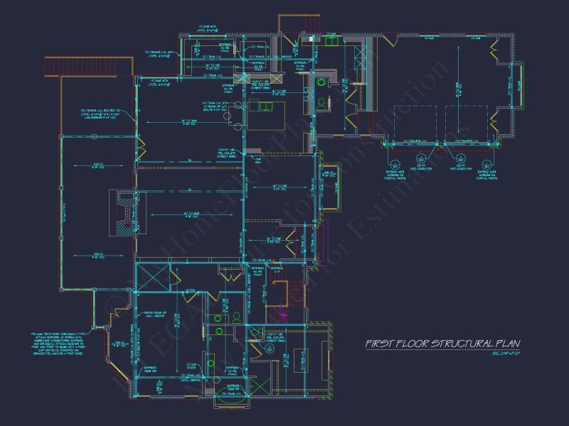 European 3-Story 5-Bed house Plan: 5688 Sq Ft Blueprint