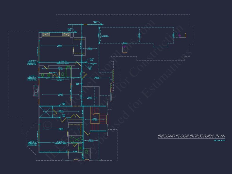 European 3-Story 5-Bed house Plan: 5688 Sq Ft Blueprint