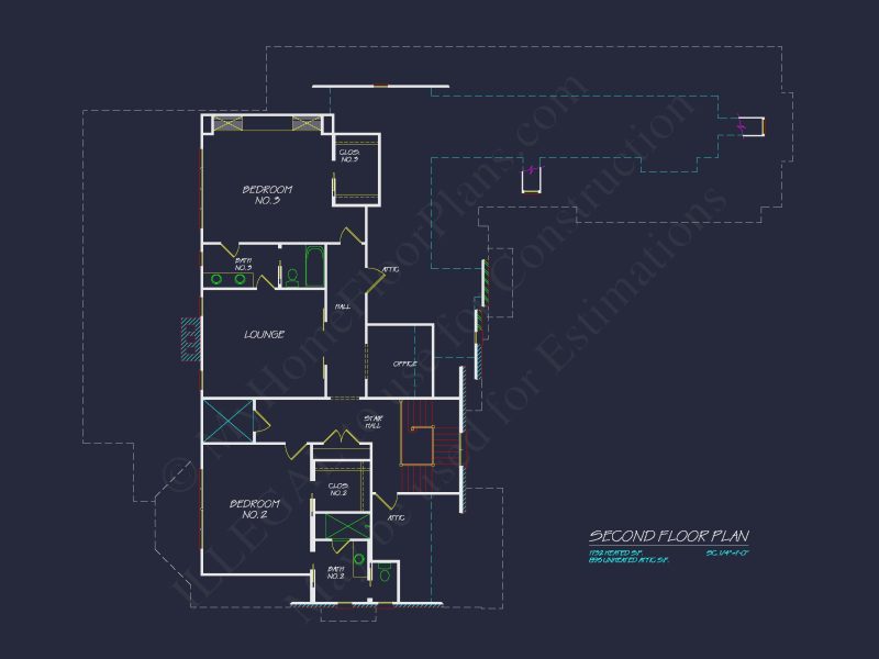 European 3-Story 5-Bed house Plan: 5688 Sq Ft Blueprint