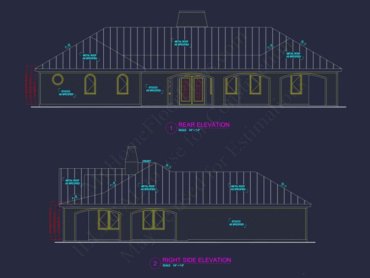 European house Floor Plan: 2 Bed, 2498 Sq Ft Blueprint