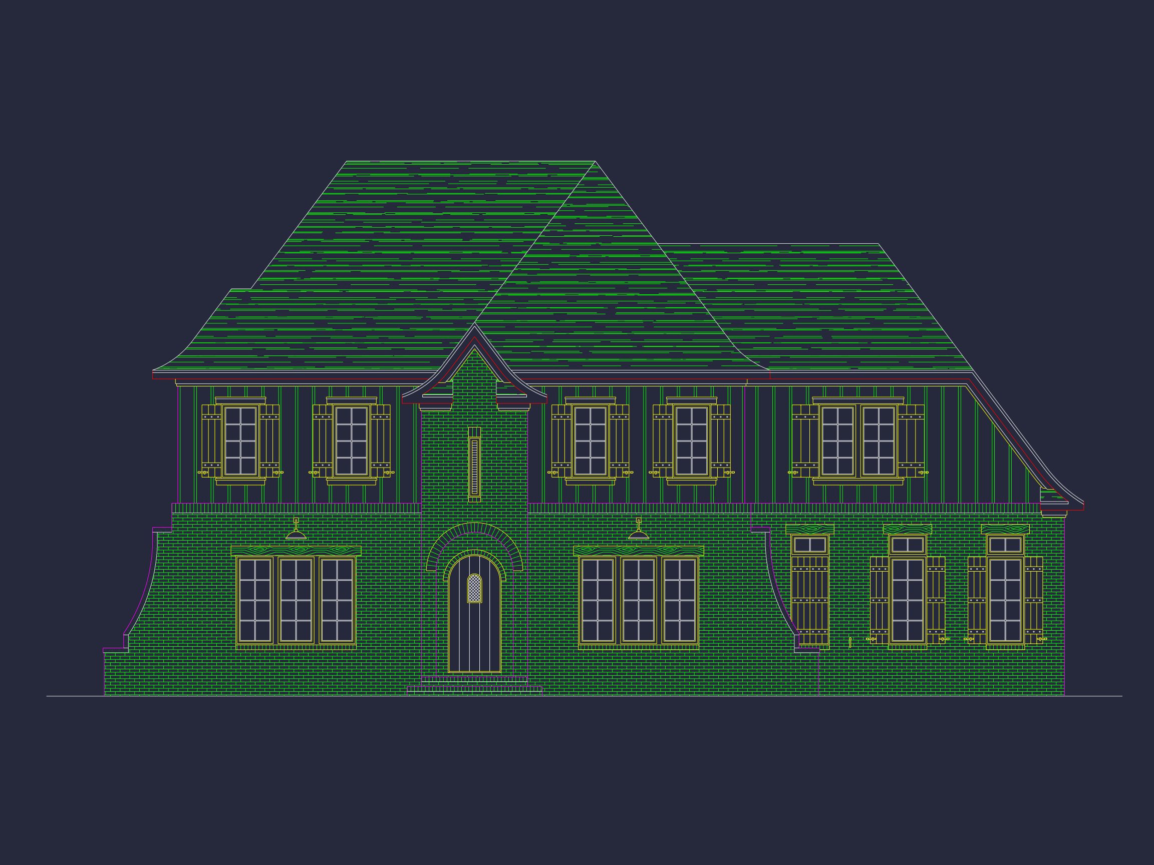Expansive 5-Bedroom Home Plan with Blueprint and CAD Designs