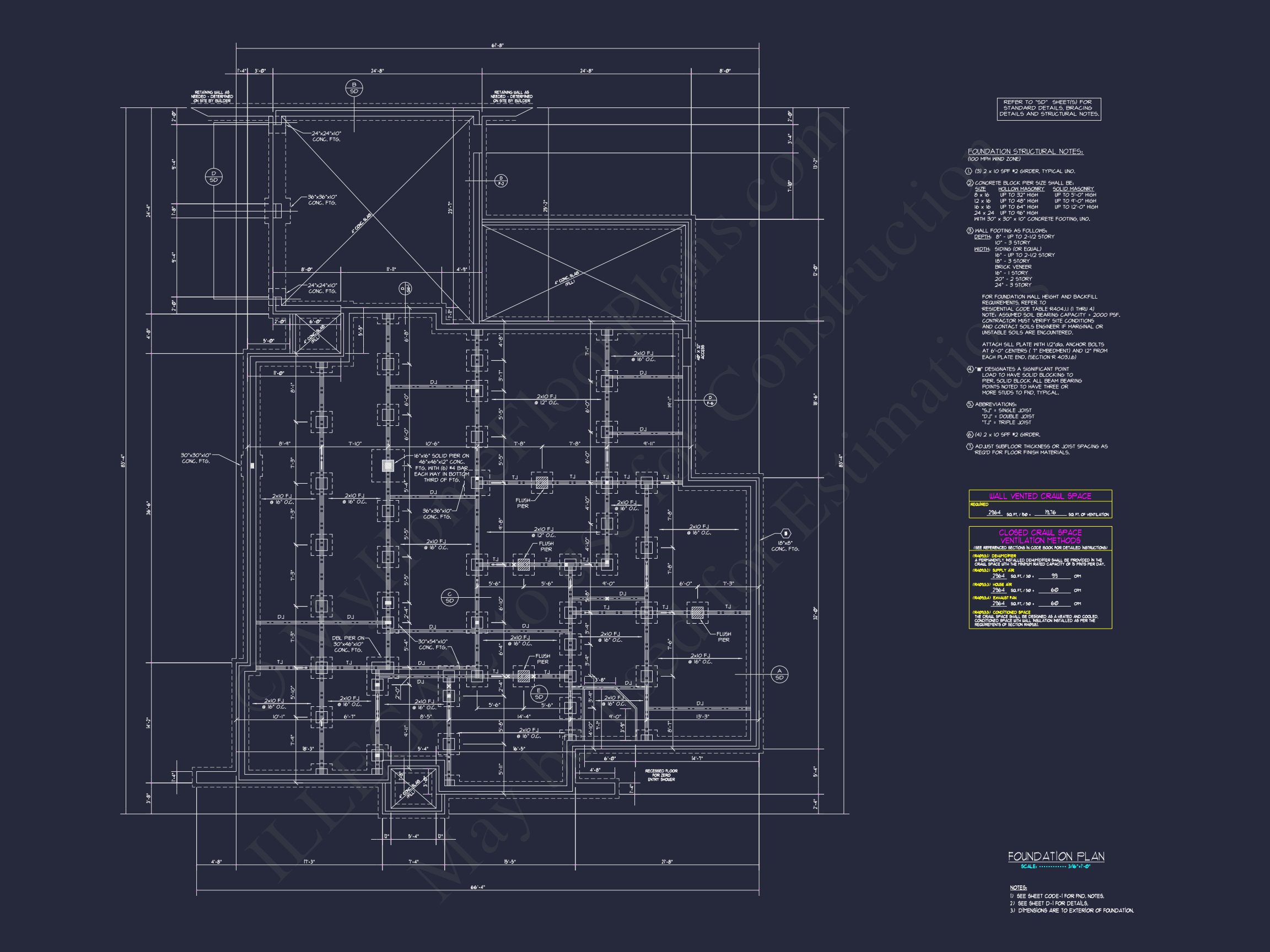 Expansive 5-Bedroom Home Plan with Blueprint and CAD Designs