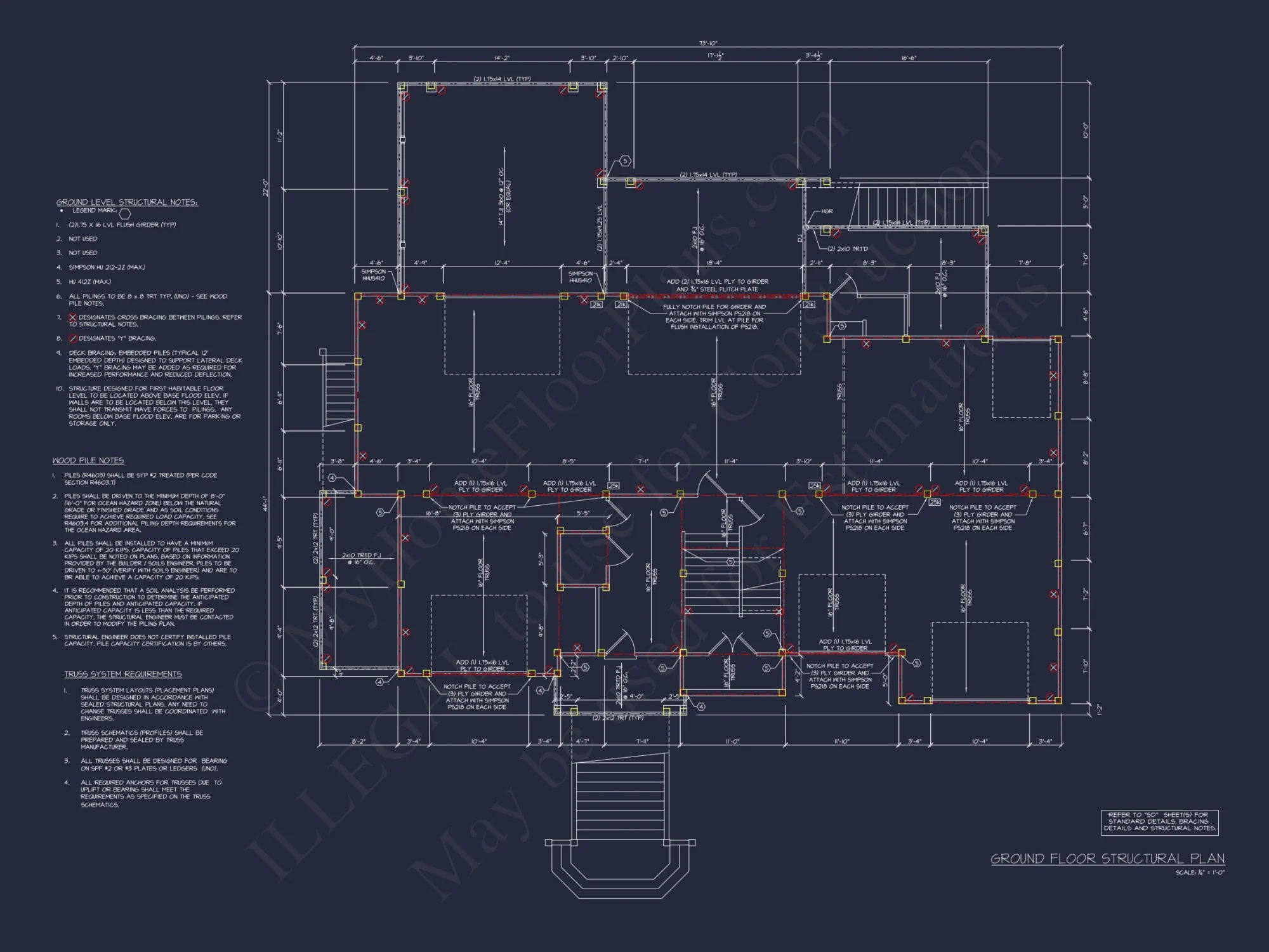 Expansive Coastal Beach house Plan with Elegant CAD Designs
