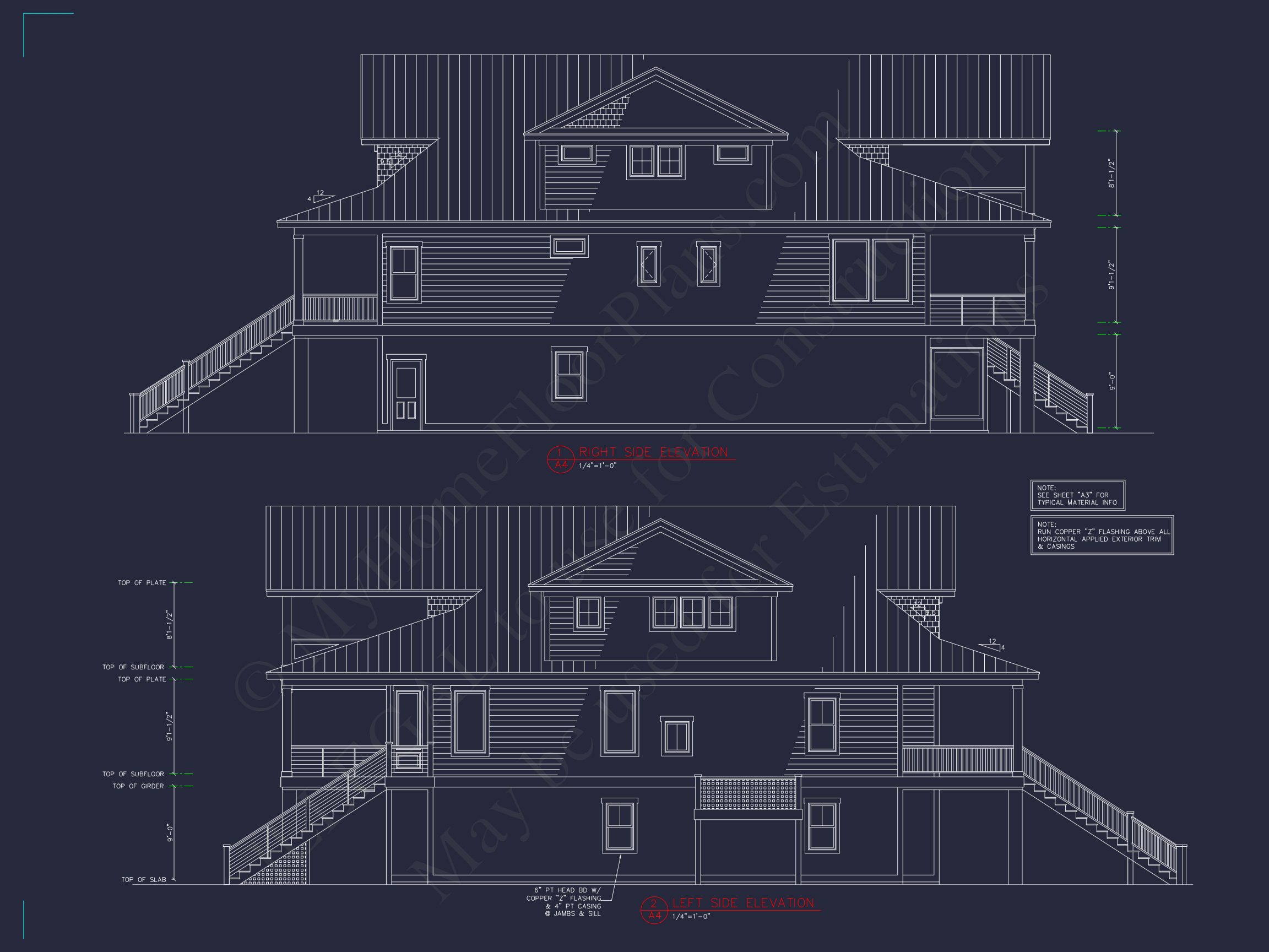 Expansive Coastal house Plan with 4 Bedrooms and 3 Stories