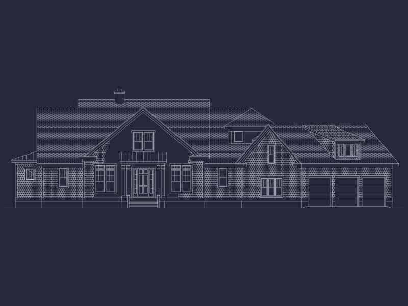 Expansive house Plan with 6 Baths, CAD Designs & Features