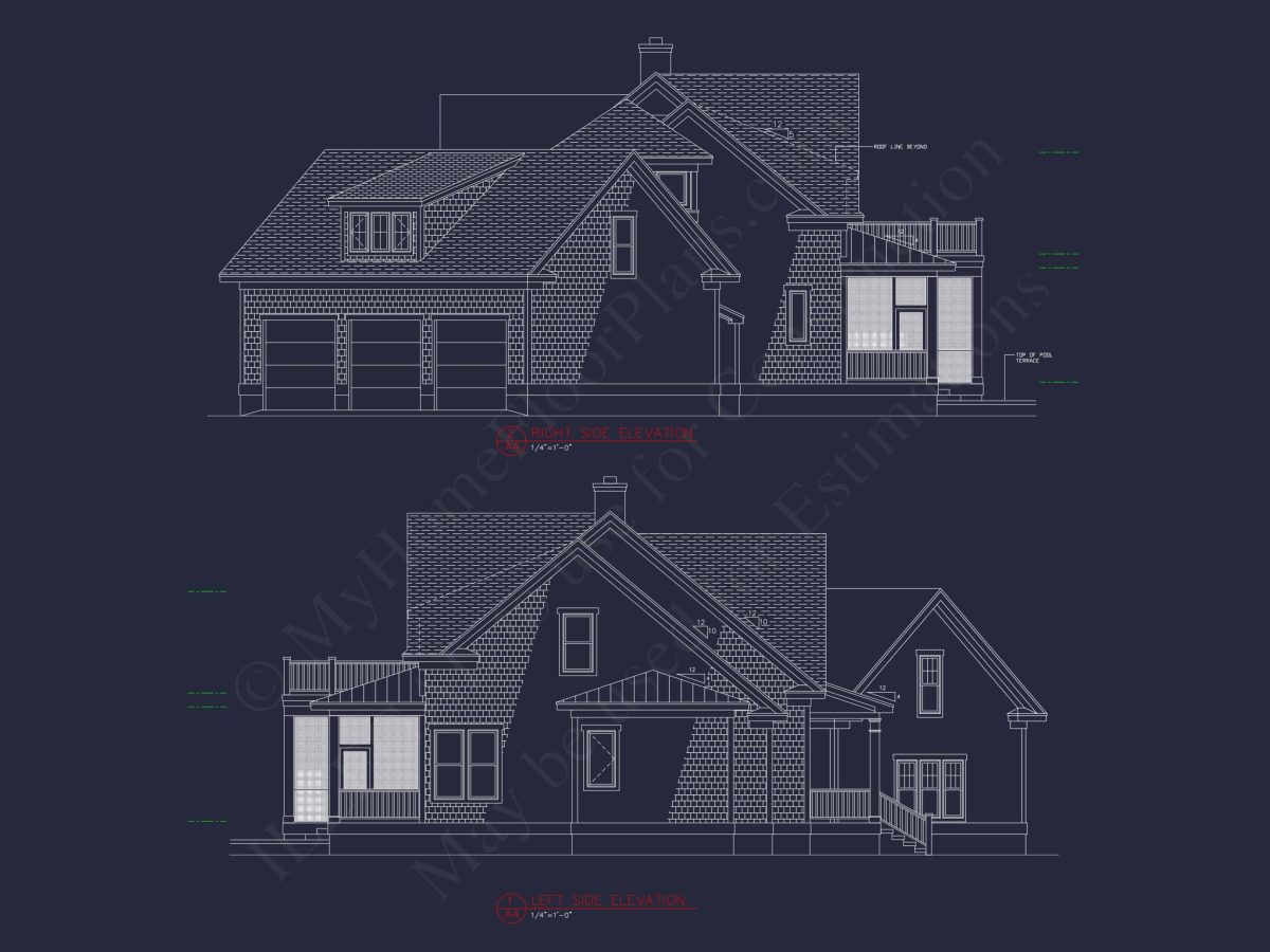 Expansive house Plan with 6 Baths, CAD Designs & Features
