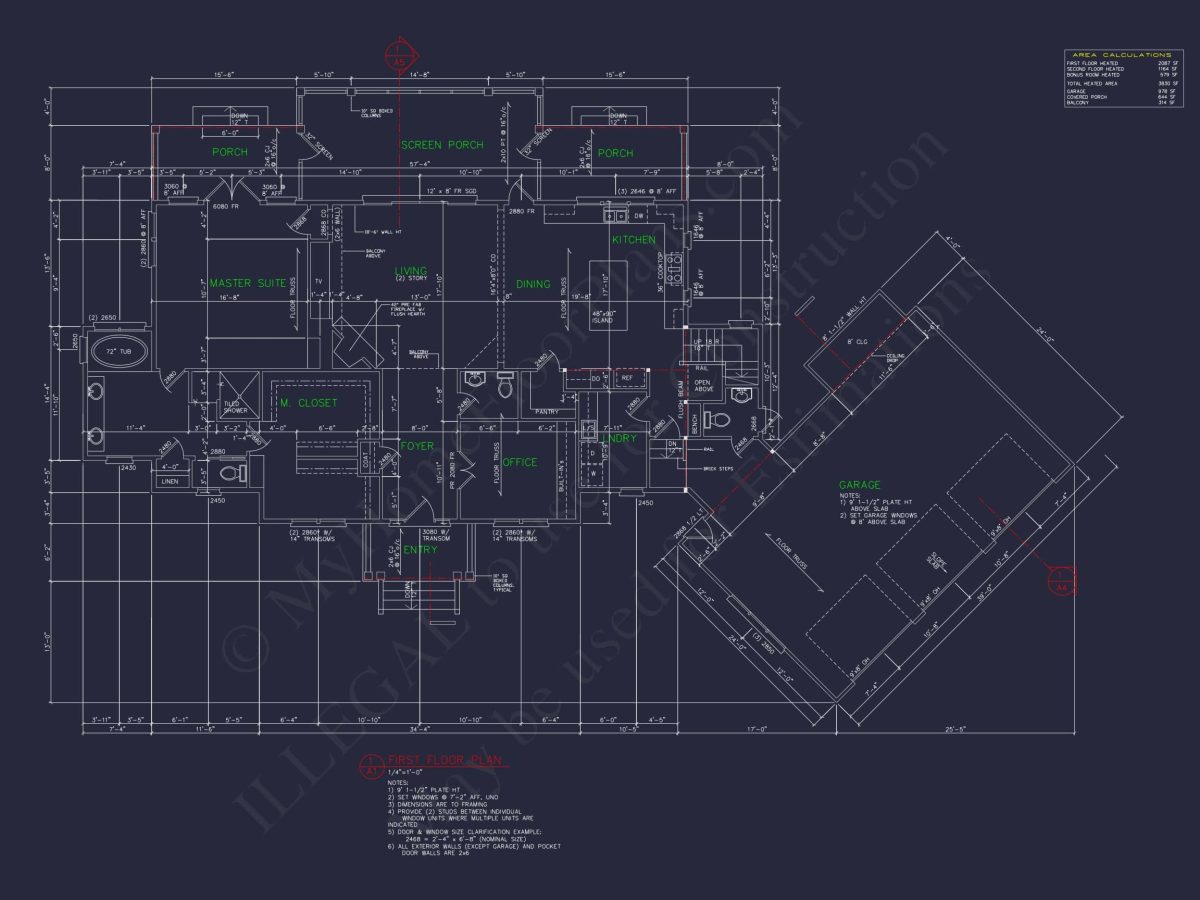 Expansive house Plan with 6 Baths, CAD Designs & Features