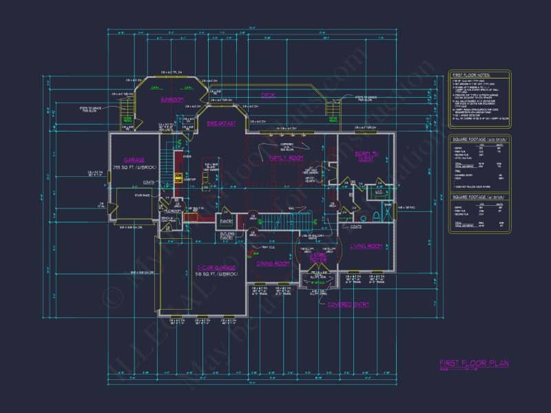Expansive house Plan with Floor Plans & CAD Designs