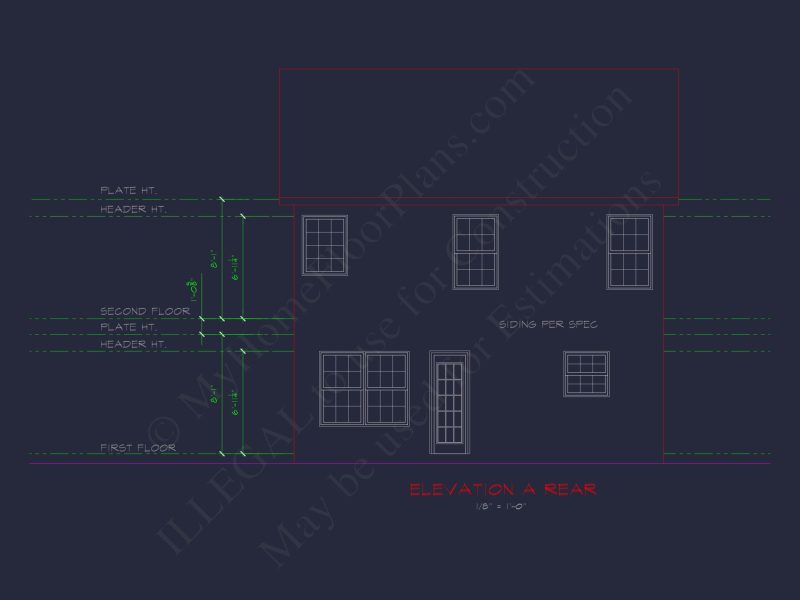 Explore 2-Story house Plan with CAD Designs and Blueprint