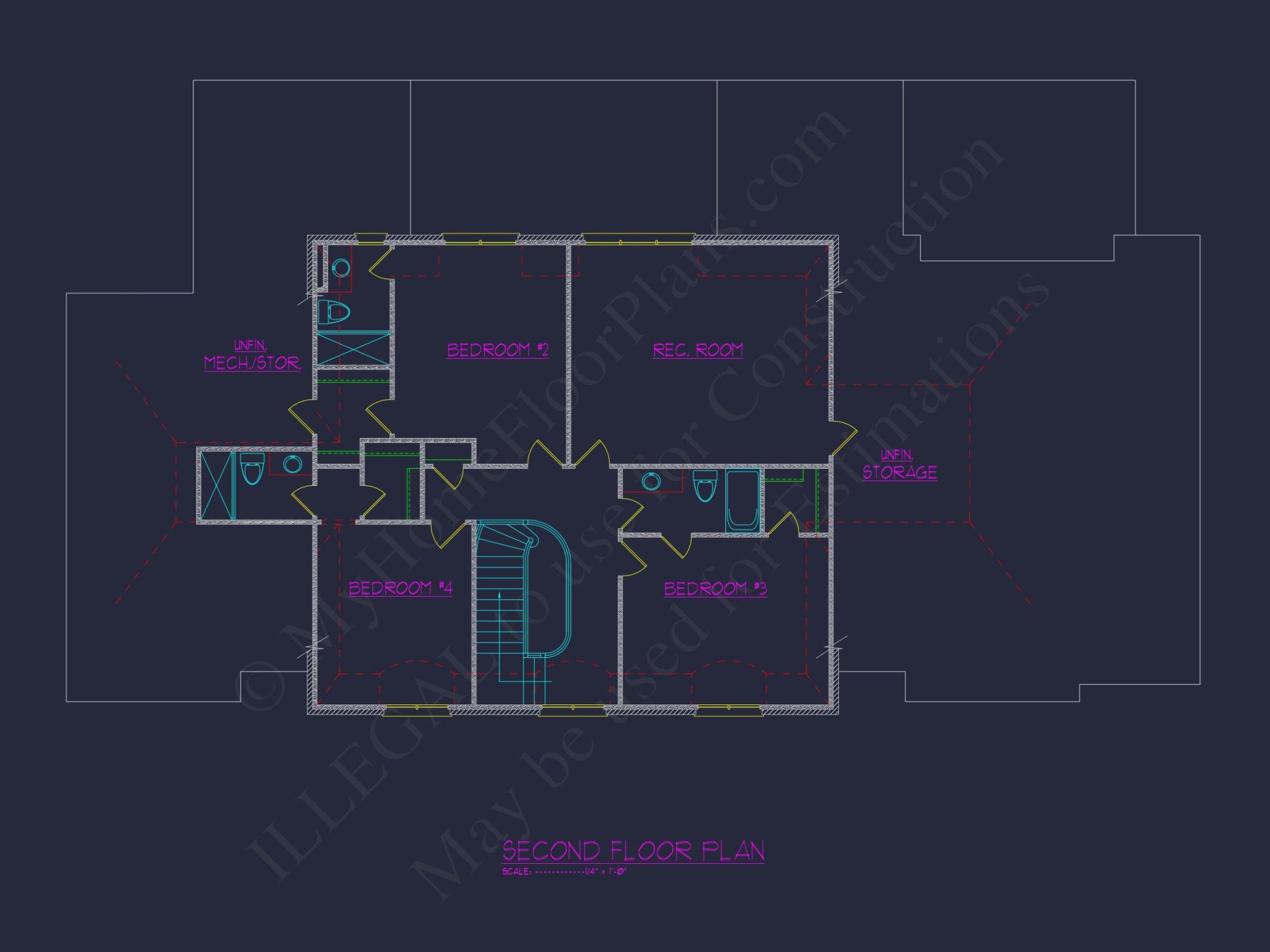 Explore 5-Bedroom house Plan With Blueprints & Architectural Designs