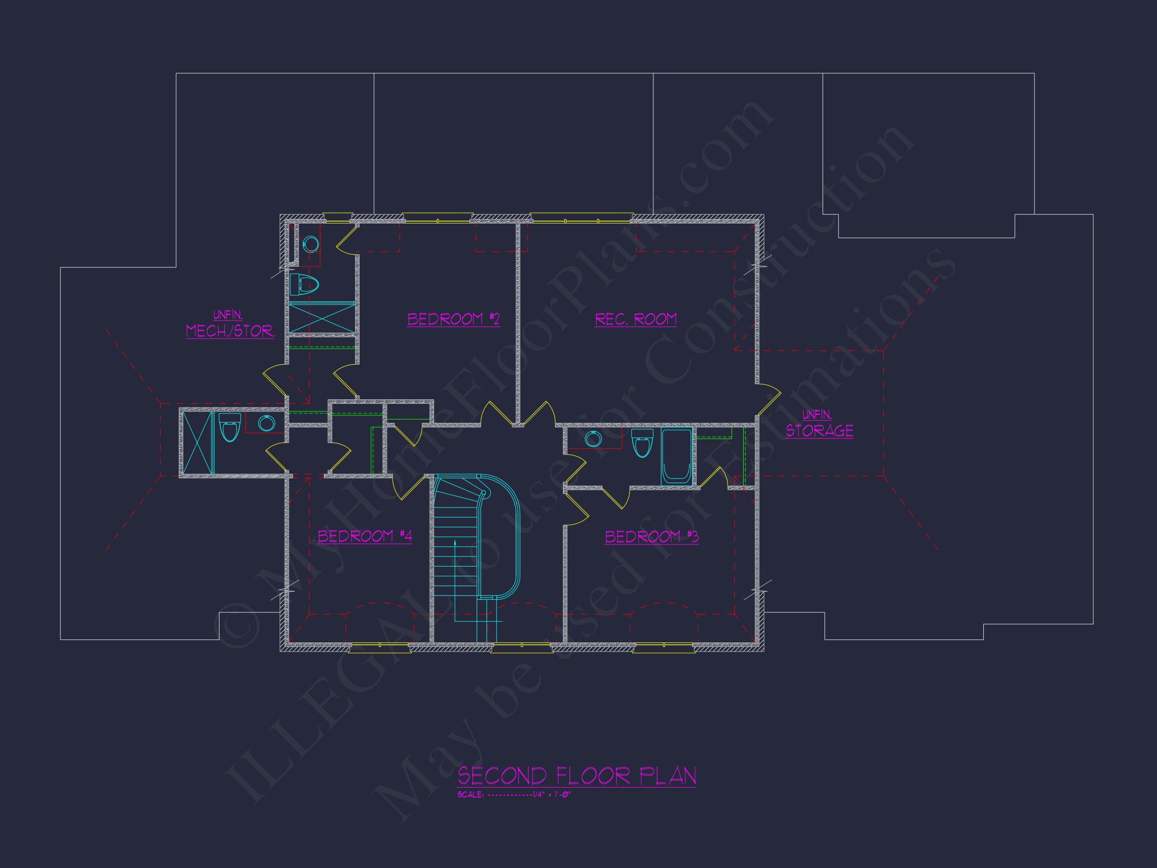 Explore 5-Bedroom house Plan With Blueprints & Architectural Designs