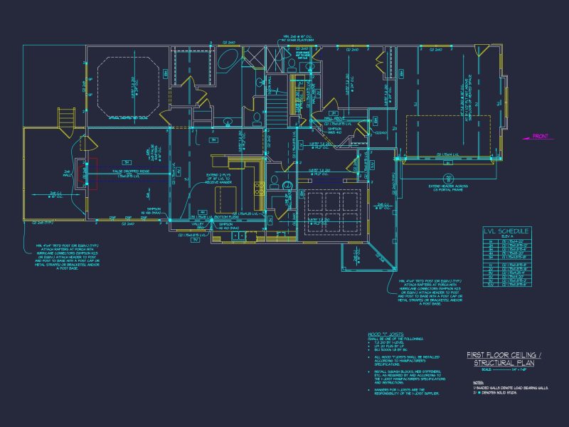 Explore Detailed house Plan Floor Designs with CAD Blueprints