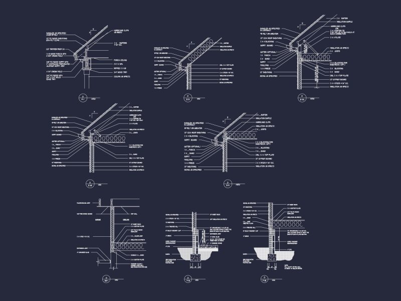Explore Detailed house Plan Floor Designs with CAD Blueprints