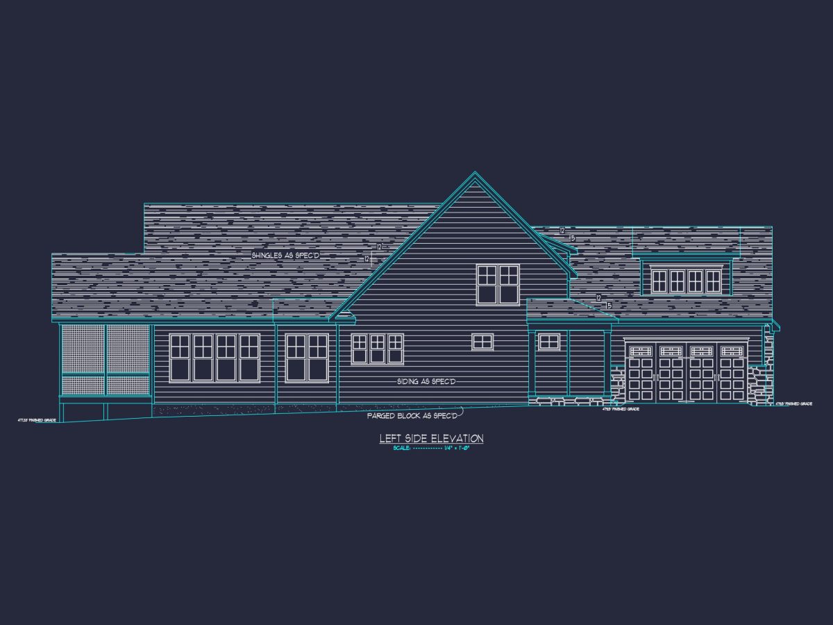 Explore Detailed house Plan Floor Designs with CAD Blueprints