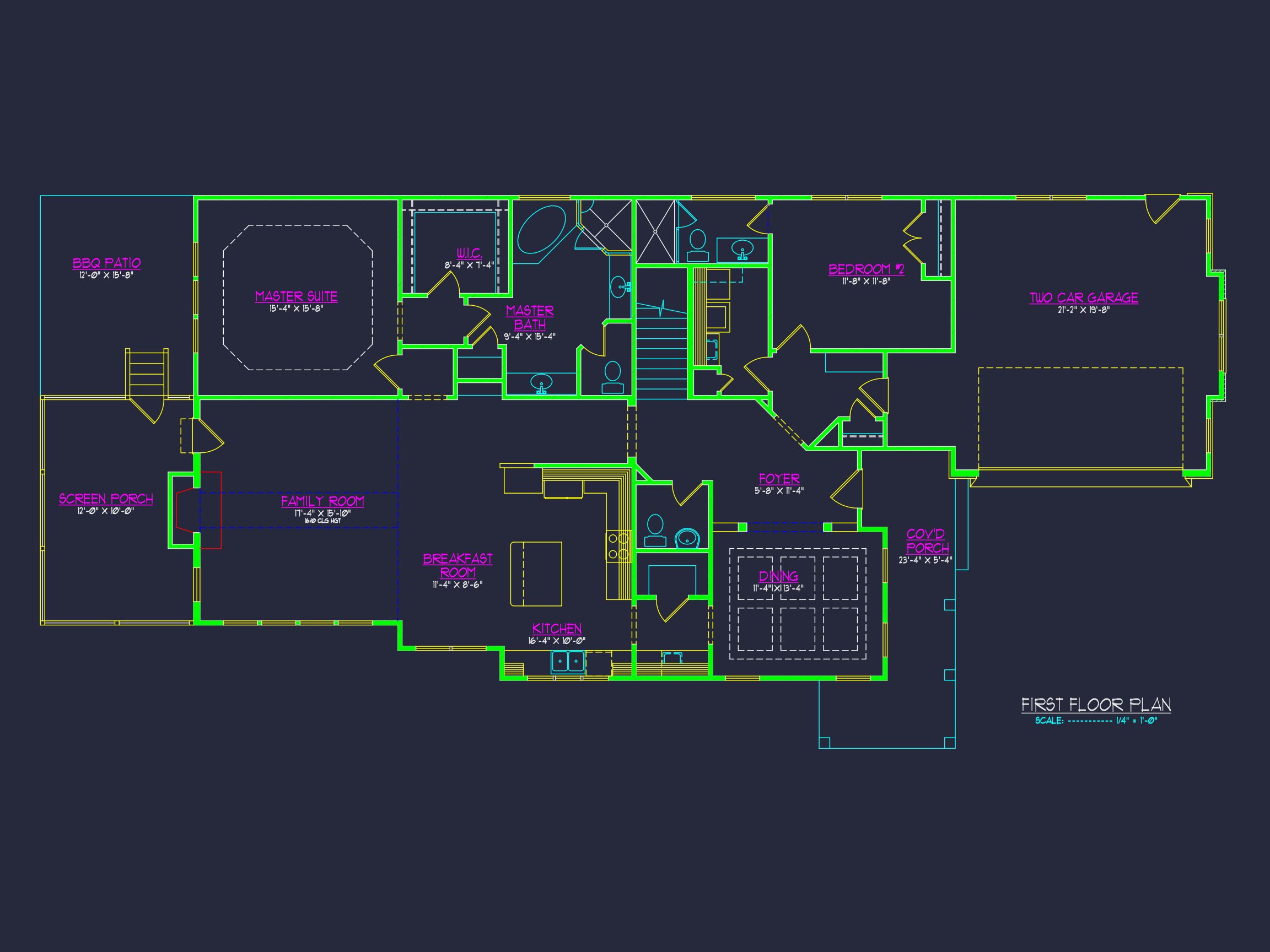 Explore Detailed house Plan Floor Designs with CAD Blueprints