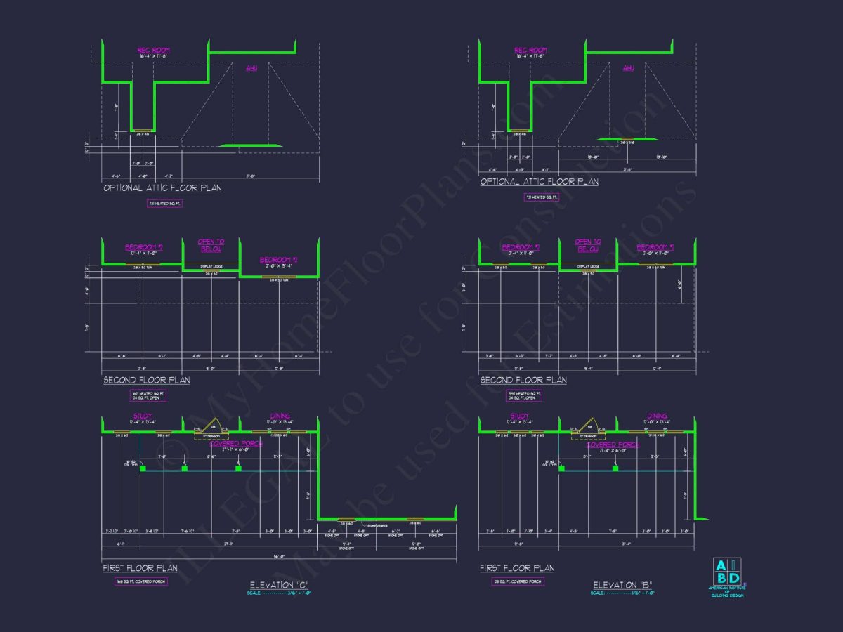 Explore Modern house Floor Plan: CAD Blueprint Designs