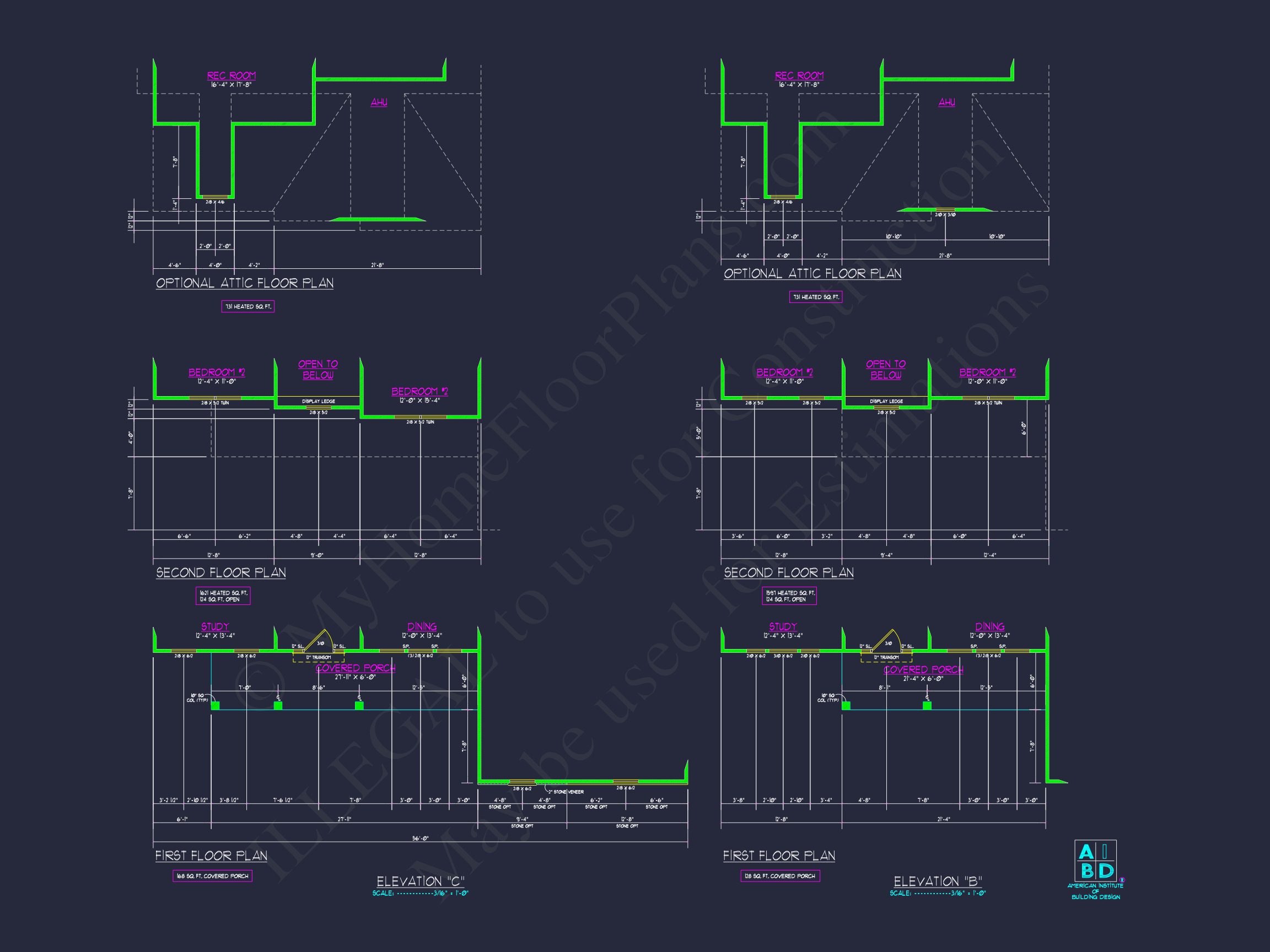 Explore Modern house Floor Plan: CAD Blueprint Designs
