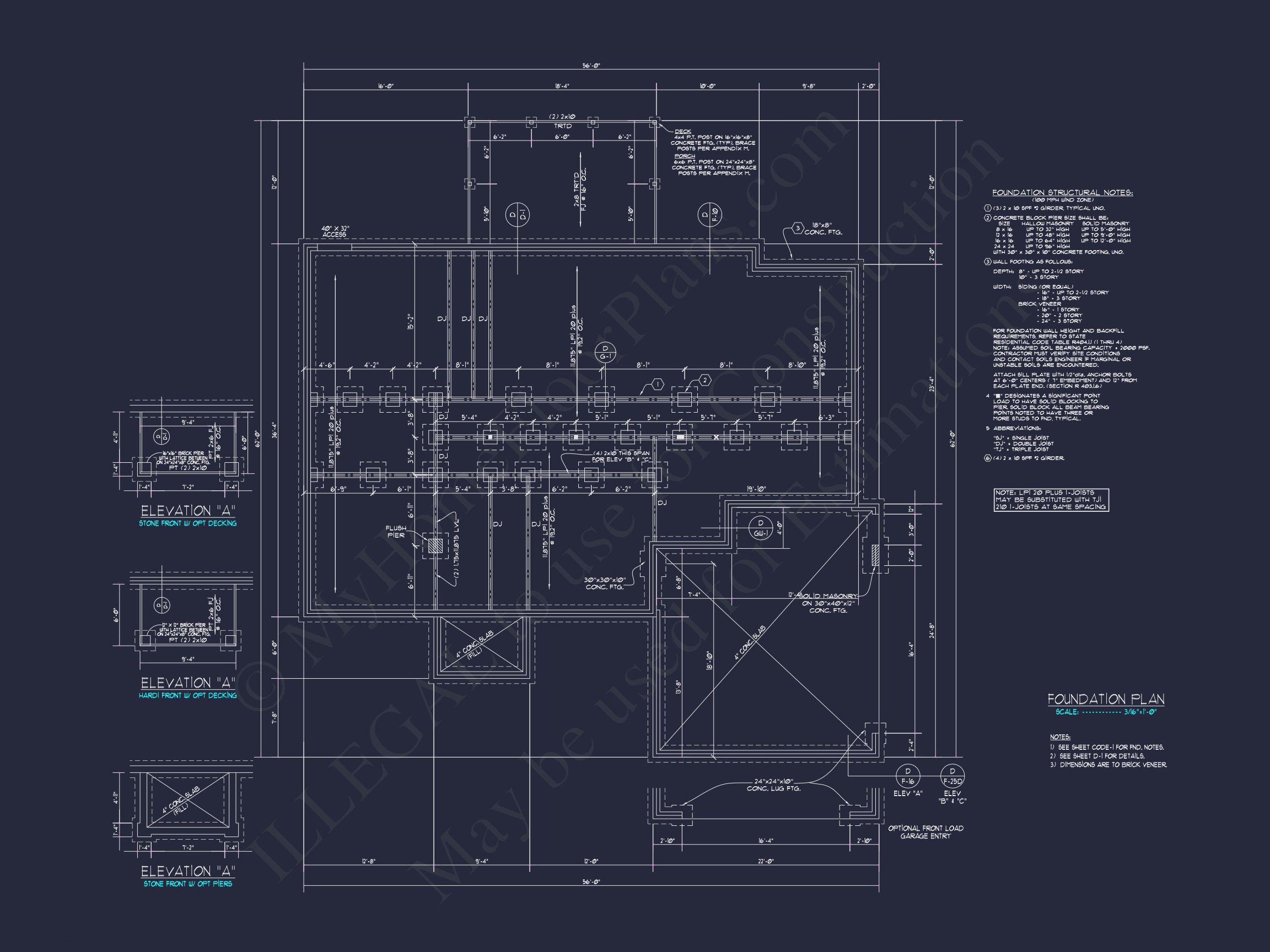 Explore Modern house Floor Plan: CAD Blueprint Designs