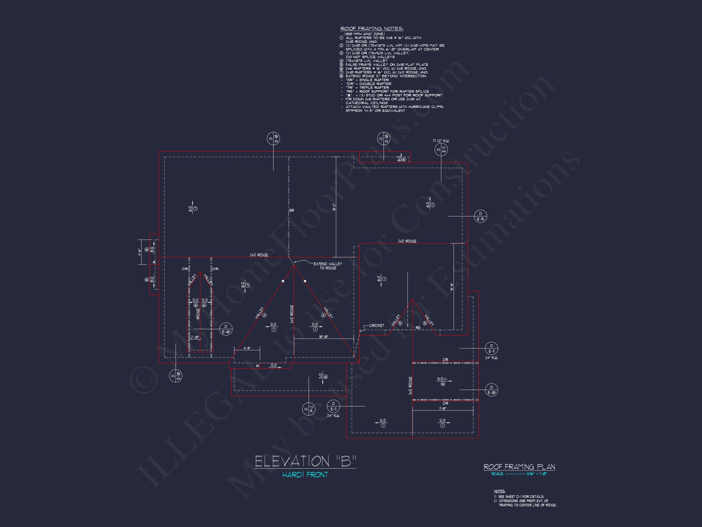 Explore Modern house Floor Plan: CAD Blueprint Designs