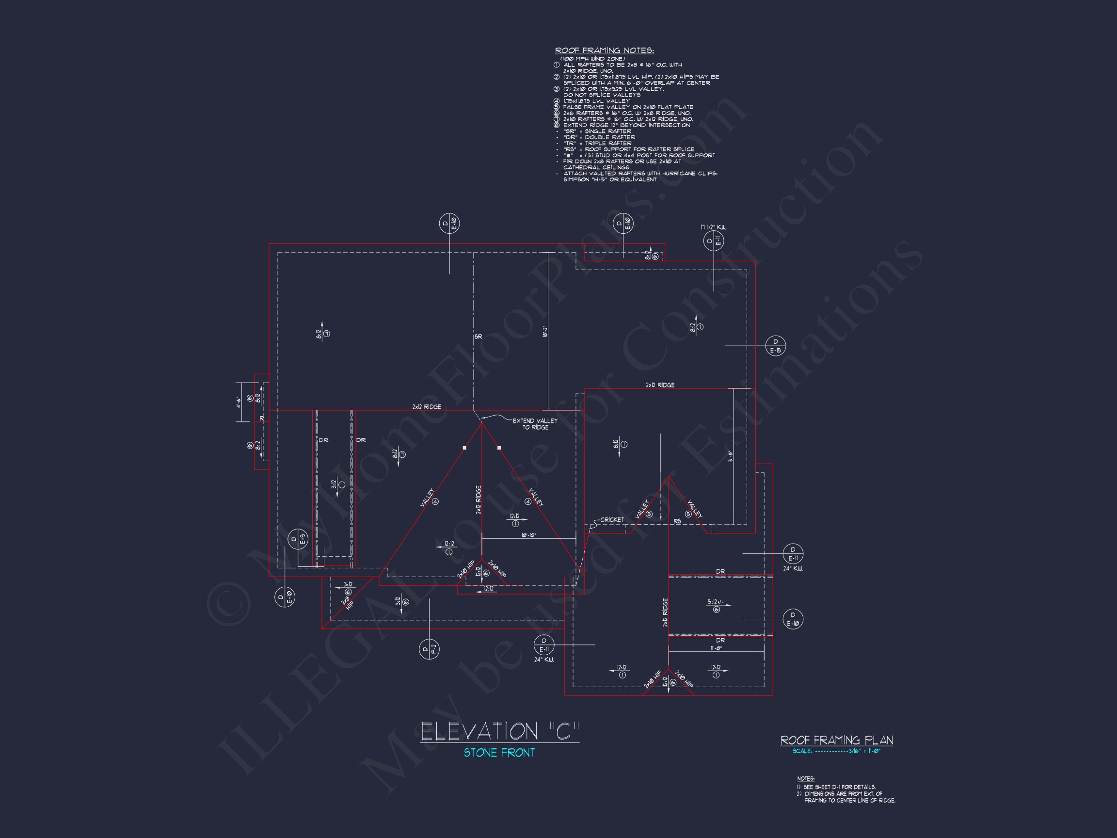 Explore Modern house Floor Plan: CAD Blueprint Designs