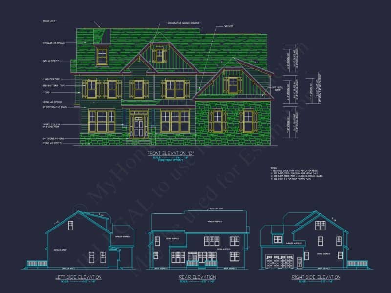 Explore Modern house Floor Plan: CAD Blueprint Designs