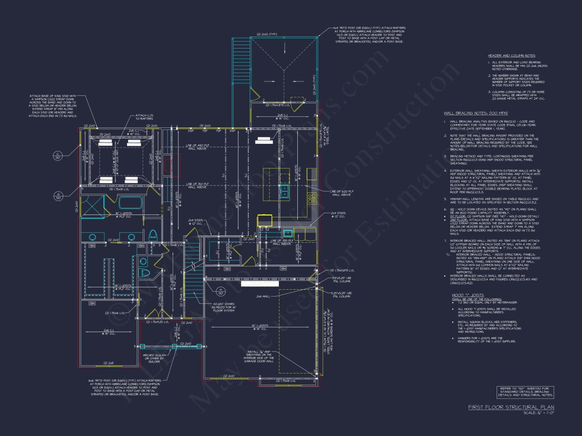 Explore Stunning house Plan Designs with 2-Story CAD Blueprints