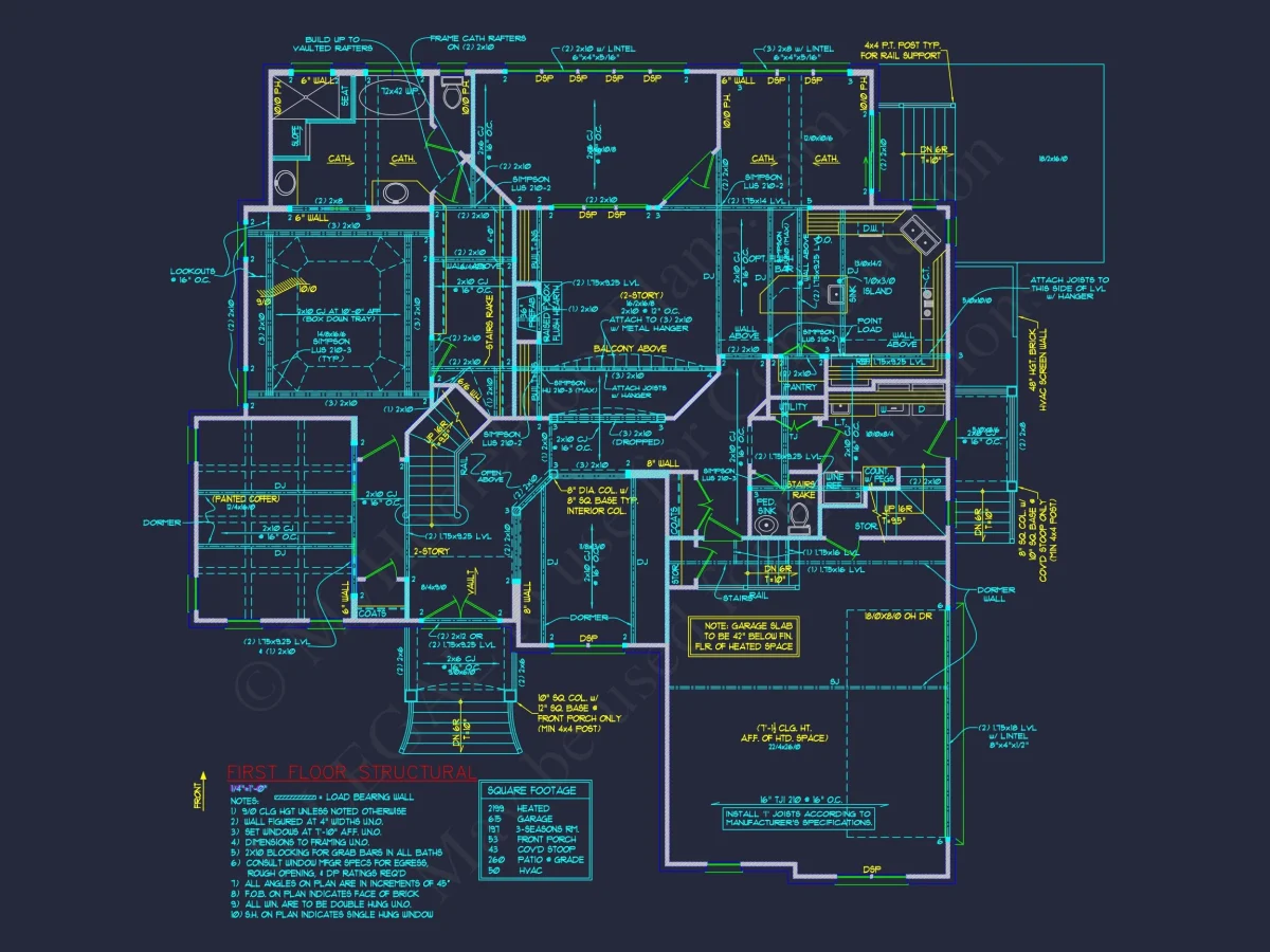 Explore a Classic 2-Story house Design with Detailed CAD Blueprint