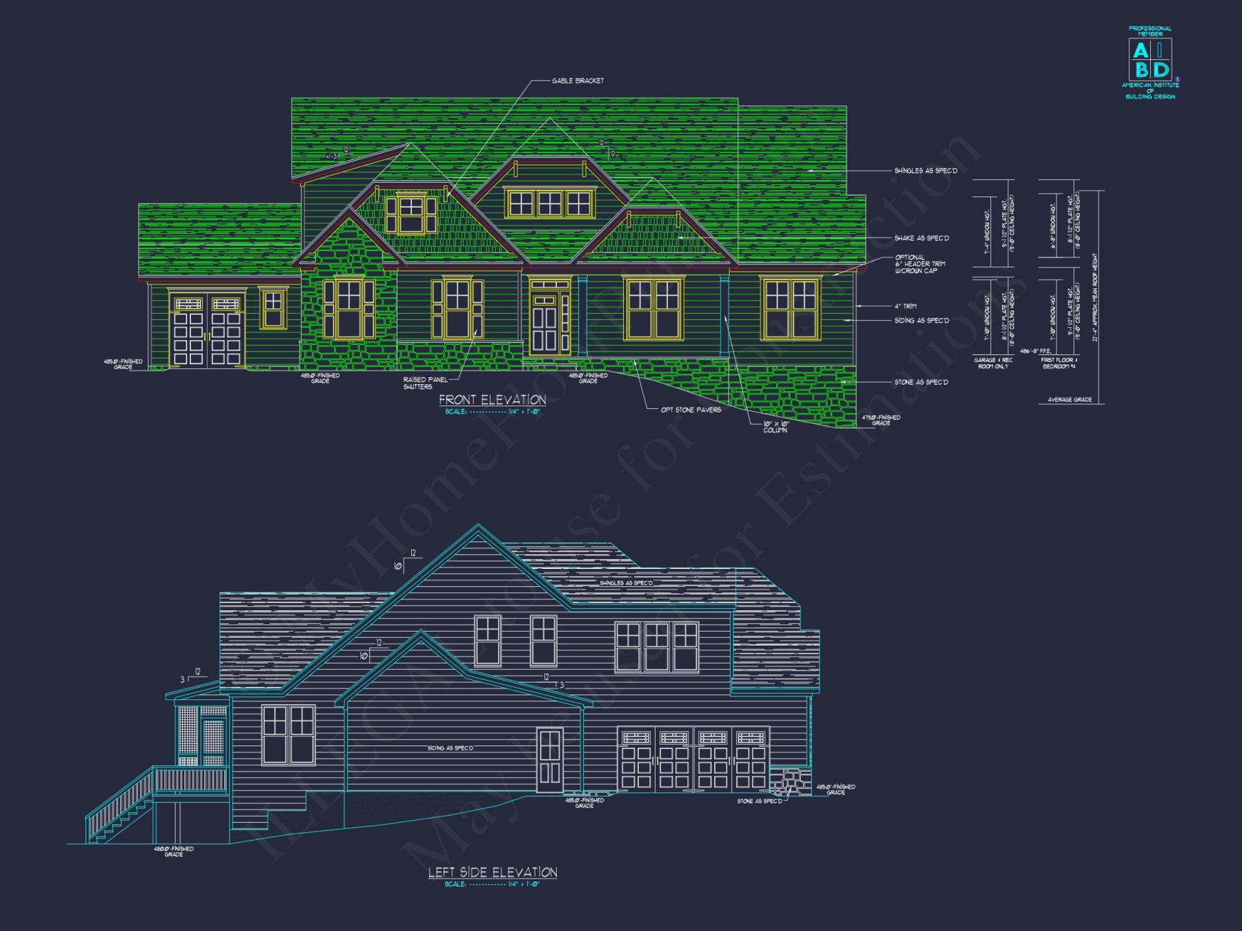 Explore this Spacious and Stylish house Plan with Detailed CAD Blueprint Designs