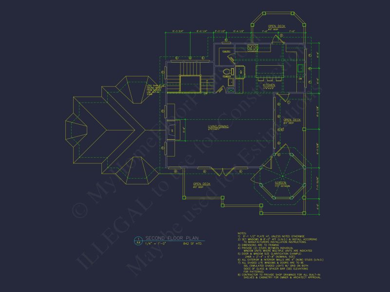 Exquisite 2-Story house Plan with 3 Bedrooms & Coastal Charm