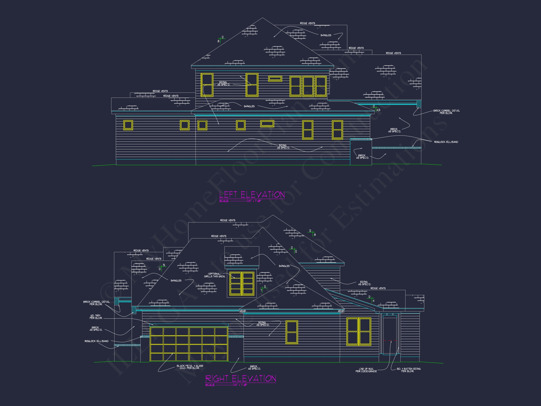 Exquisite Home Plan with CAD Blueprint & Floor Designs