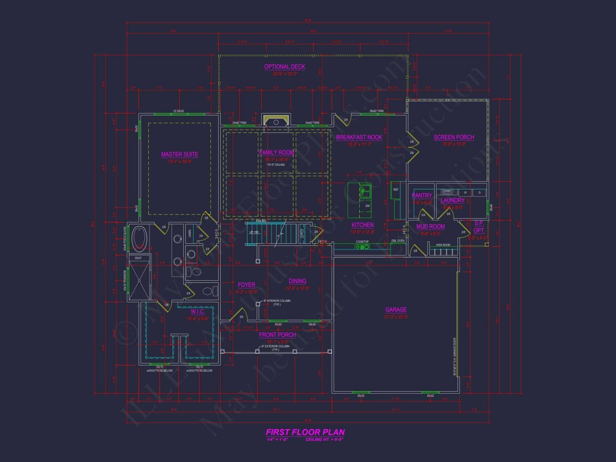 Stunning 4 Bedroom CAD Designs