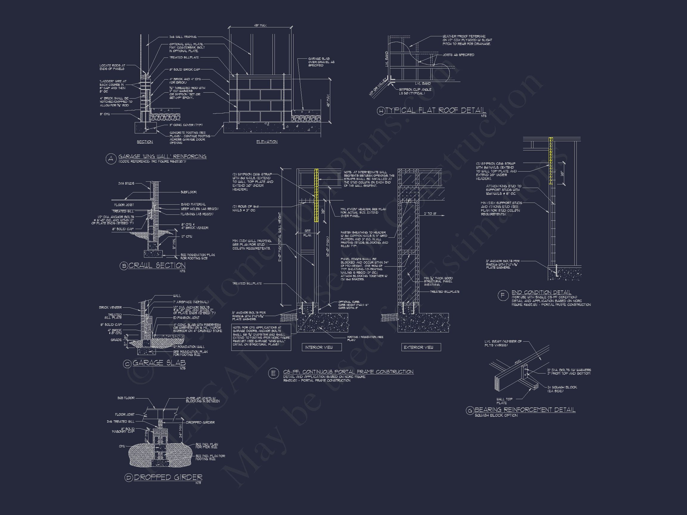 French Country 2-Story Home Plan: 4-Bed,3.5 Bath,Blueprint