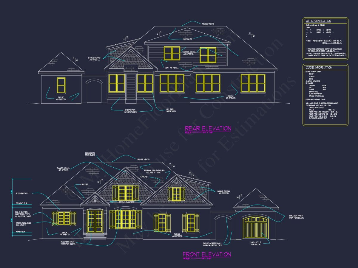French Country house Plan