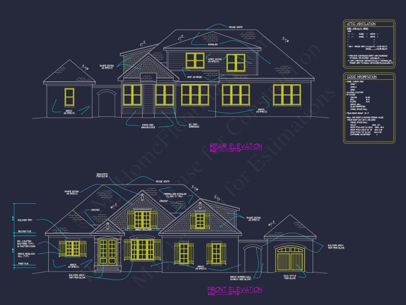 French Country house Plan
