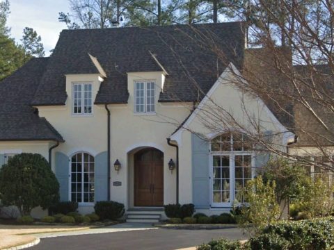 French Country house Plan with 2 Floors, 4 Beds, & CAD Blueprint