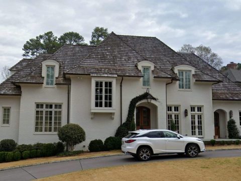 French Country house Plan with 5 Bedrooms, 2-Story CAD Blueprint