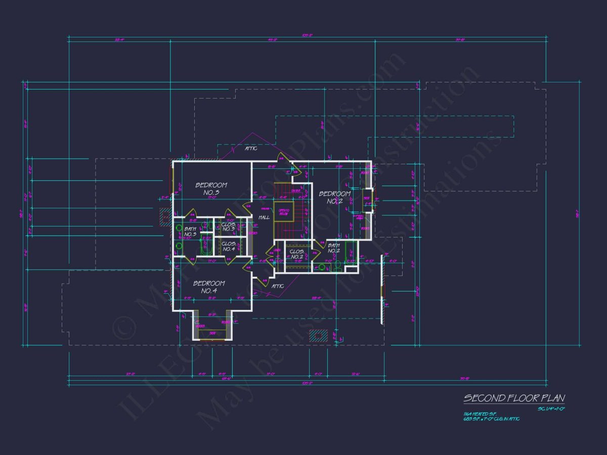 French Country house Plan with Blueprint for Modern Living