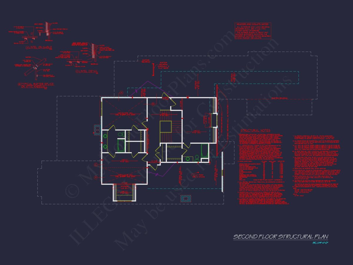 French Country house Plan with Blueprint for Modern Living