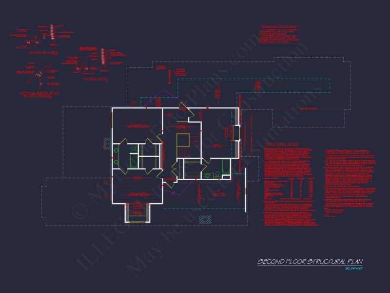 French Country house Plan with Blueprint for Modern Living