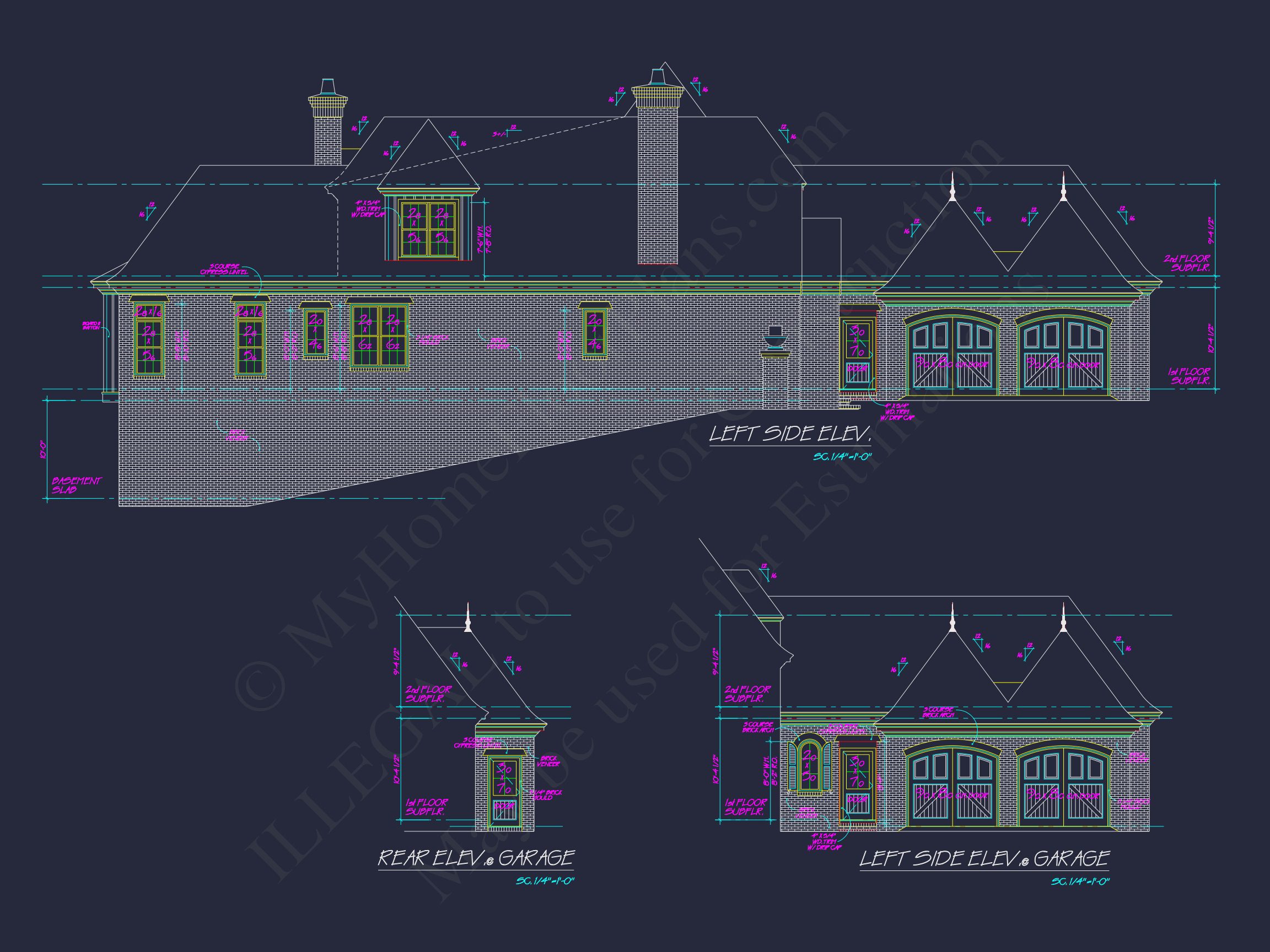 French Country house Plan with Blueprint for Modern Living