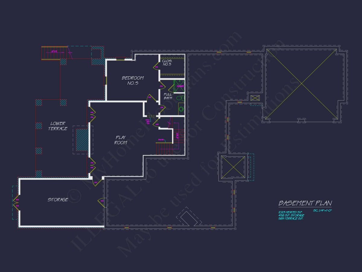 French Country house Plan with Blueprint for Modern Living