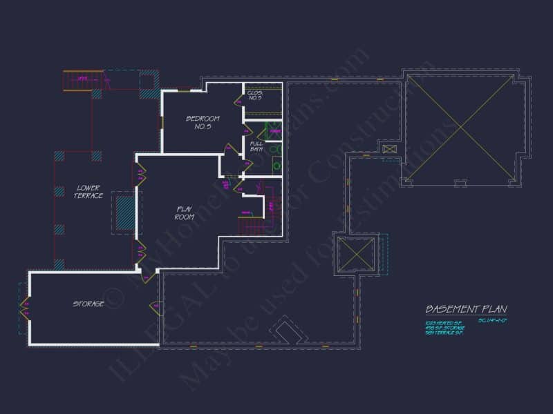 French Country house Plan with Blueprint for Modern Living