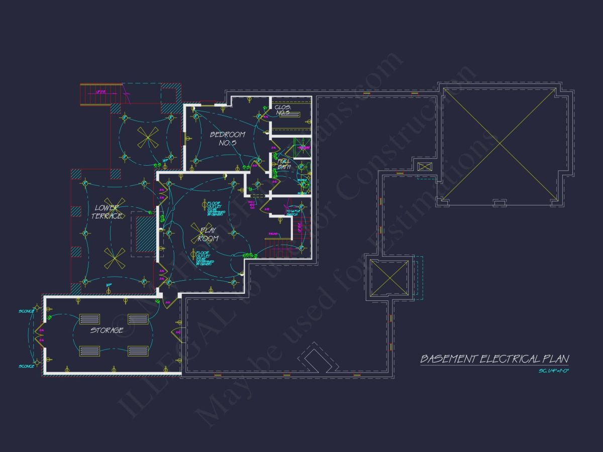 French Country house Plan with Blueprint for Modern Living
