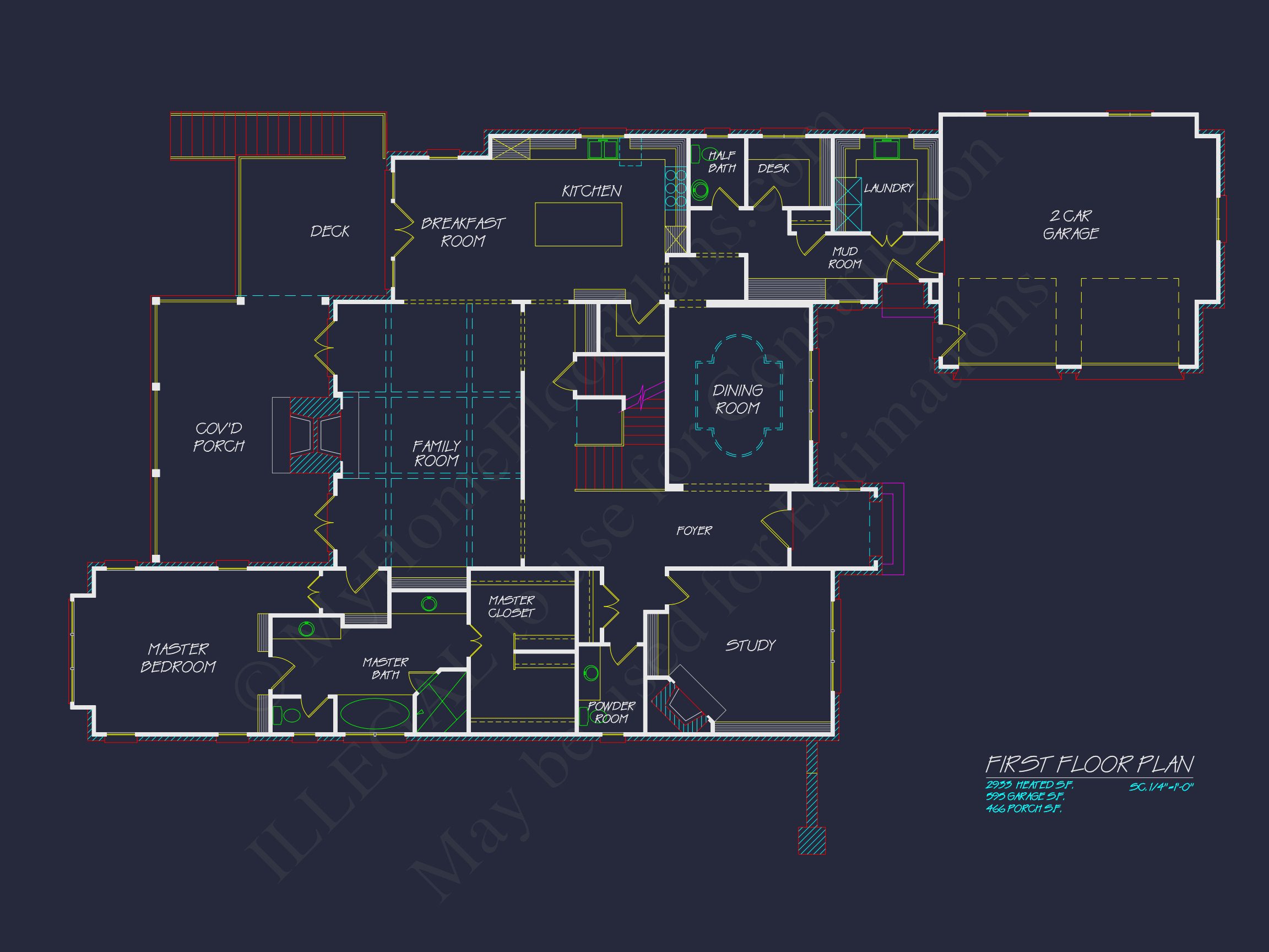 French Country house Plan with Blueprint for Modern Living