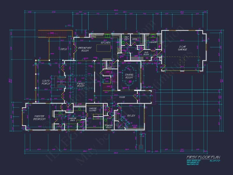 French Country house Plan with Blueprint for Modern Living